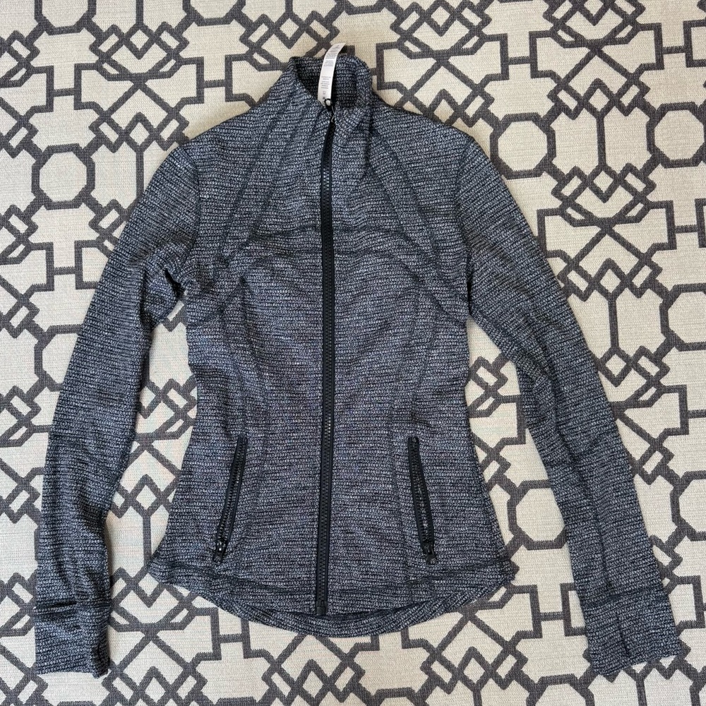 Lululemon Define Jacket Gray/Dark Gray Melange Luon Full Zip Sz 4 - Picture 4 of 15